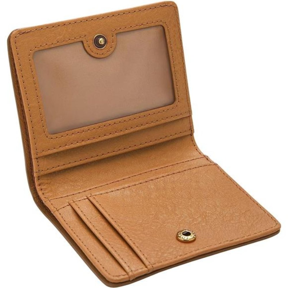 Logan Leather RfidBlocking Bifold Wallet Camel